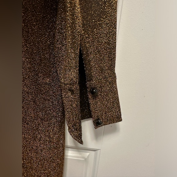 Kittenish Bronze Sparkly Dress - Picture 3 of 9